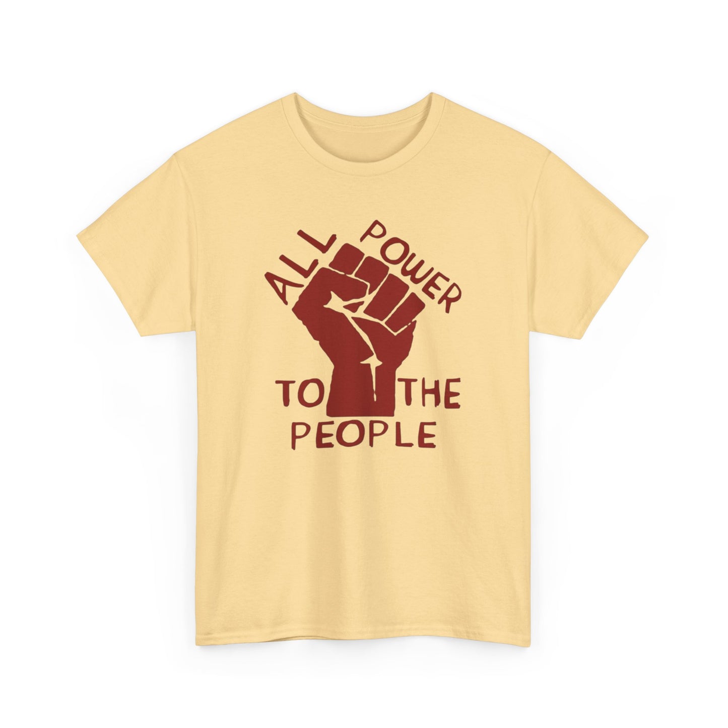 NO KINGS Power To The People Graphic T Shirt NEW Unisex Heavy Cotton Tee