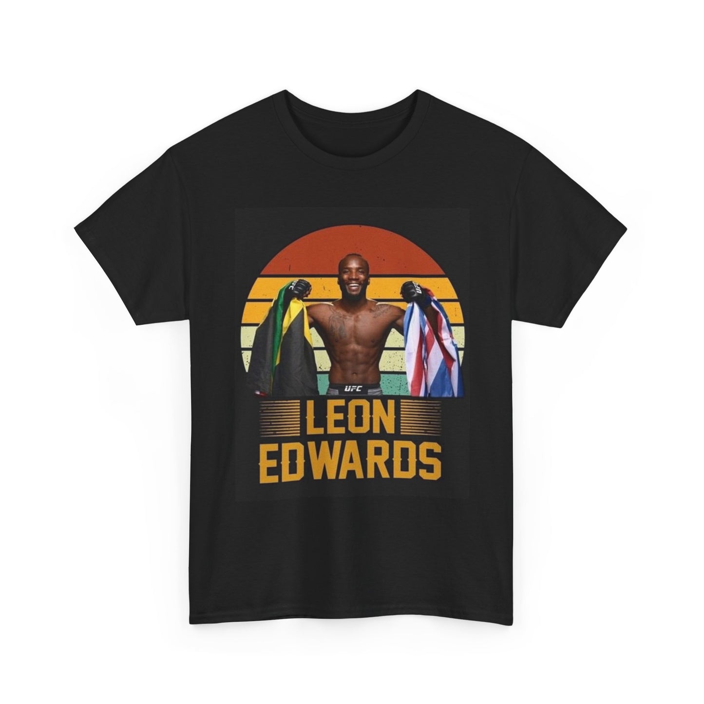 Leon Edwards Tshirt MMA UFC Fighter Merch Rocky Unisex Heavy Cotton Tee Jamacia
