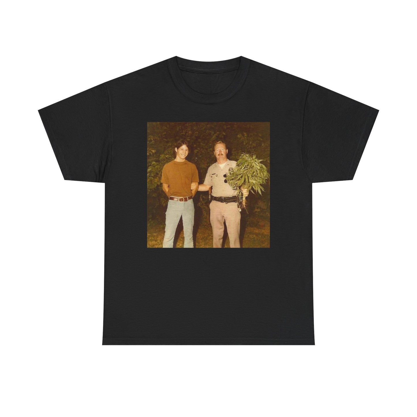 Hilarious T Shirt Funny Vintage Weed Bust 70s Comedy Happy Unisex Heavy Cotton