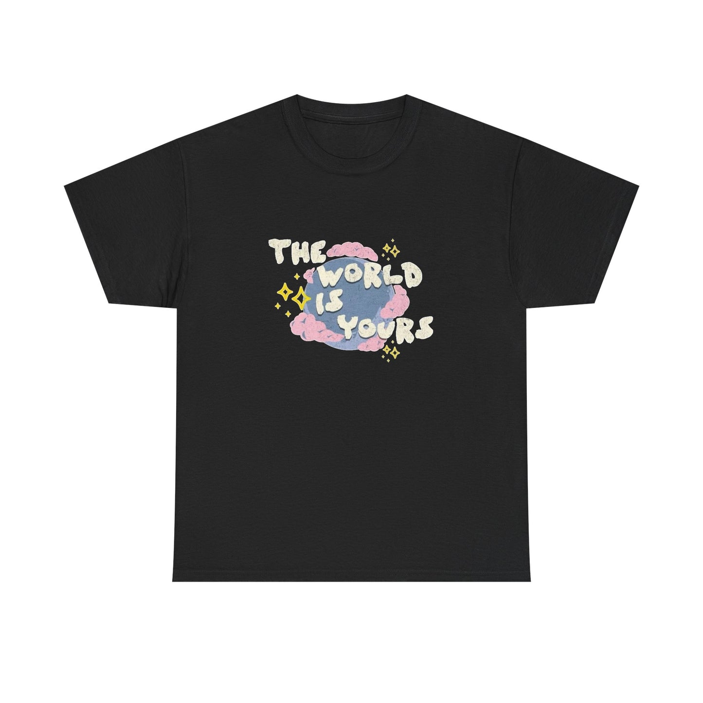 The World Is Yours Graphic T Shirt Unisex Heavy Cotton Tee