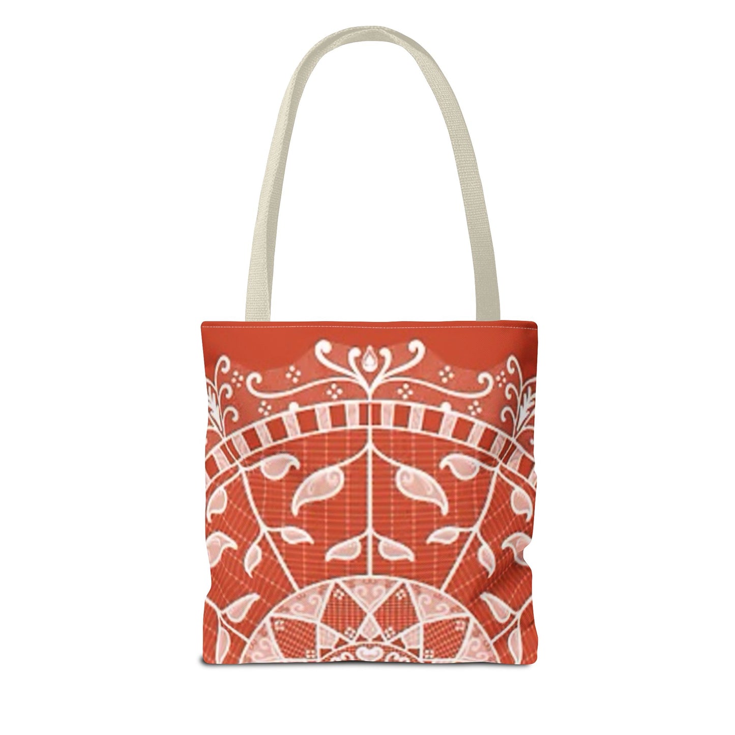 Orange And White Multi Color BRAND NEW MODERN Tote Bag (AOP)