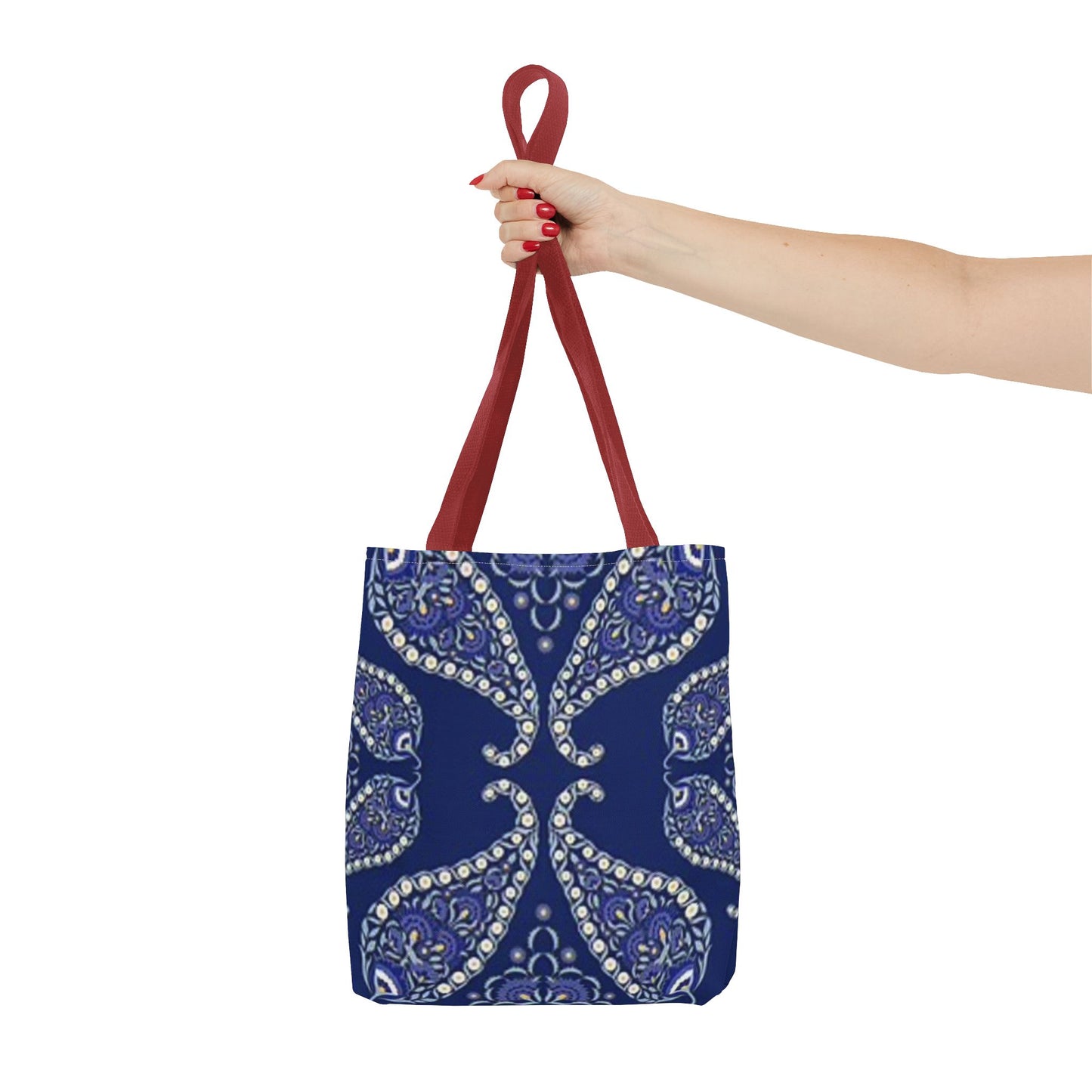 Blue And White Paisley Multi Color BRAND NEW MODERN Tote Bag (AOP)