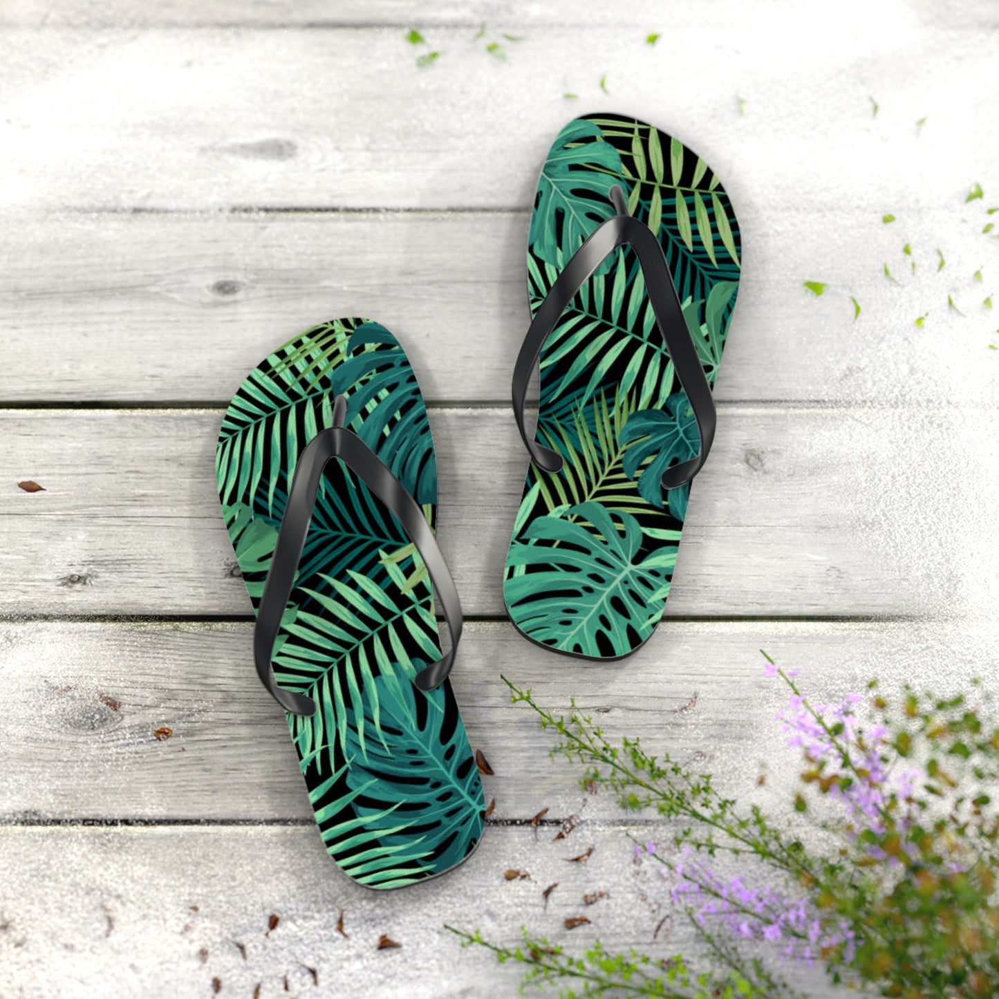 Palm Leaves Summer Sandals Summer Flip Flops Slides BRAND NEW