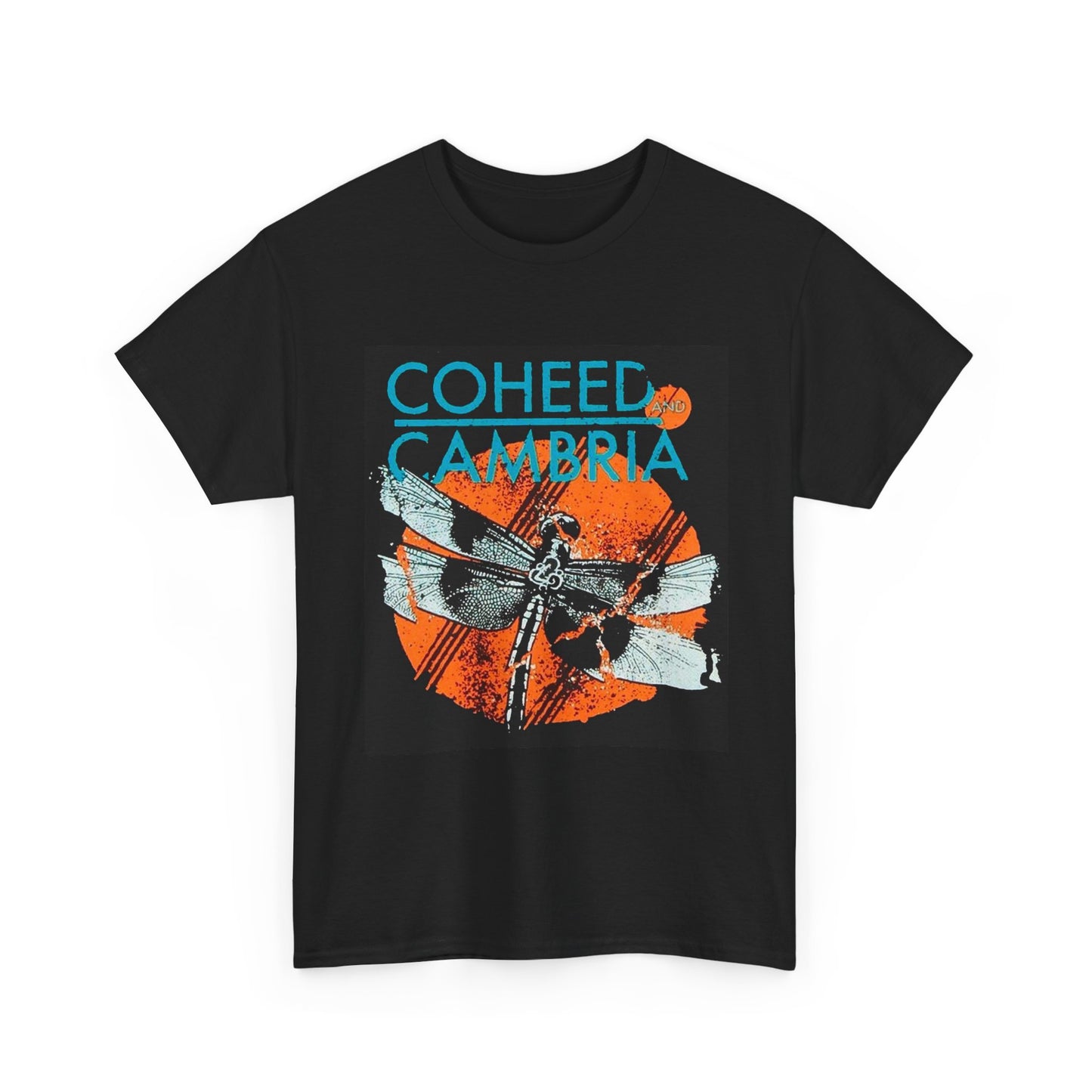 Coheed And Cambria Tshirt Retro Rock Band Merch Unisex Heavy Cotton Tee Vintage