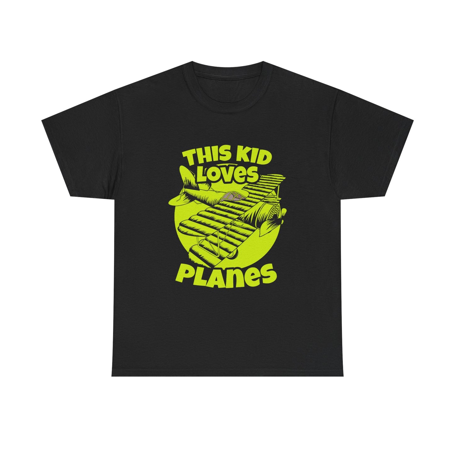 This Kid Loves Planes Graphic T Shirt NEW Adult Unisex Heavy Cotton Tee