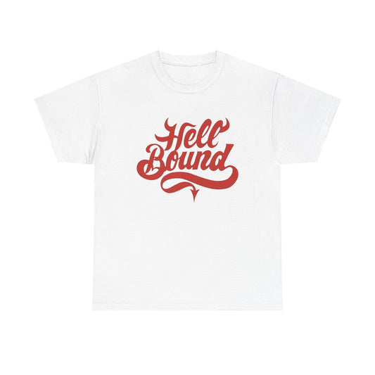 Whiskey Bent And Hell Bound Graphic T-Shirt Unisex Heavy Cotton Tee NEW