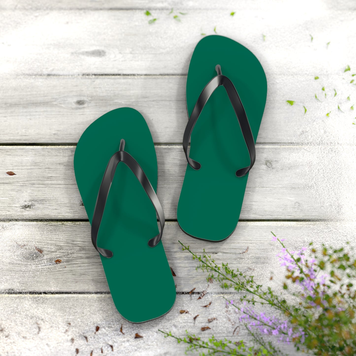 Turf Green Flip Flops, Sandals Slides, Summer Footwear, Brand New