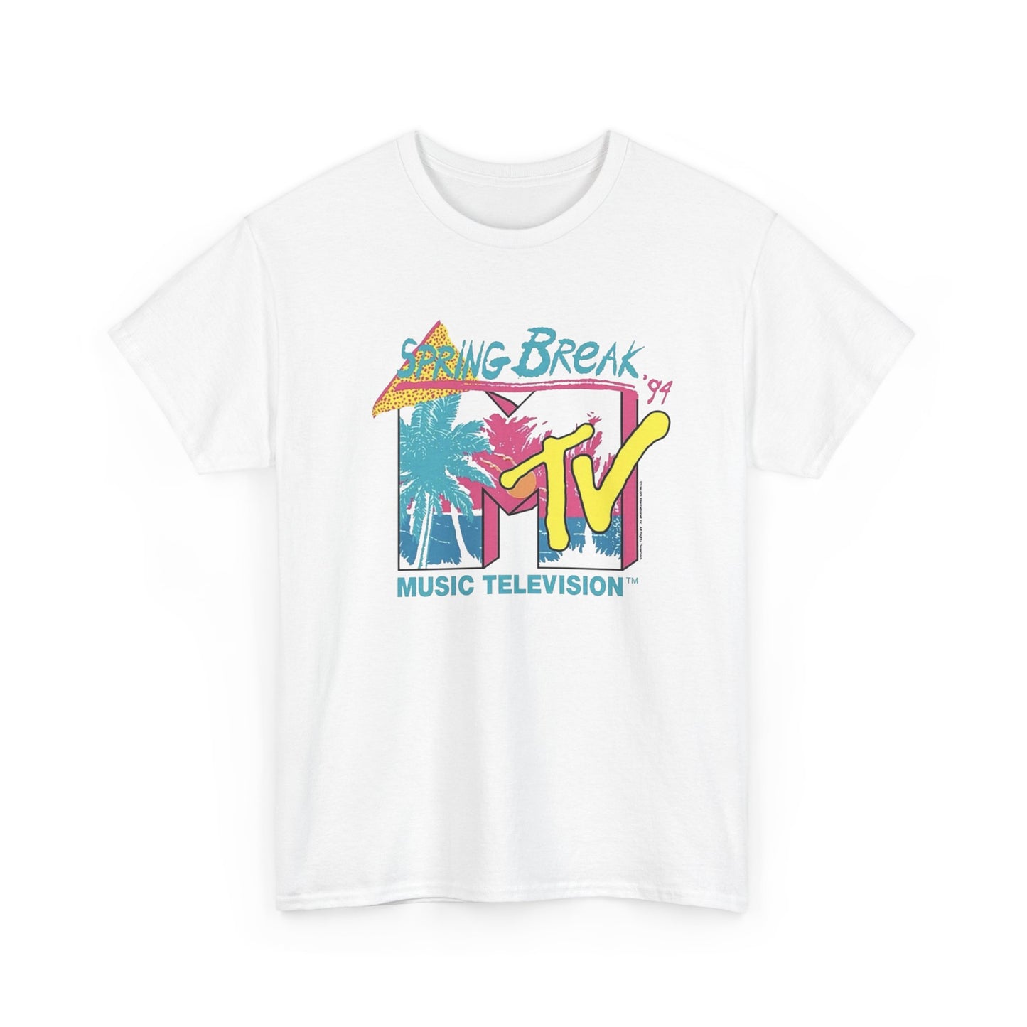 MTV Spring Break 1994 Vintage Graphic T-Shirt Unisex Heavy Cotton Tee