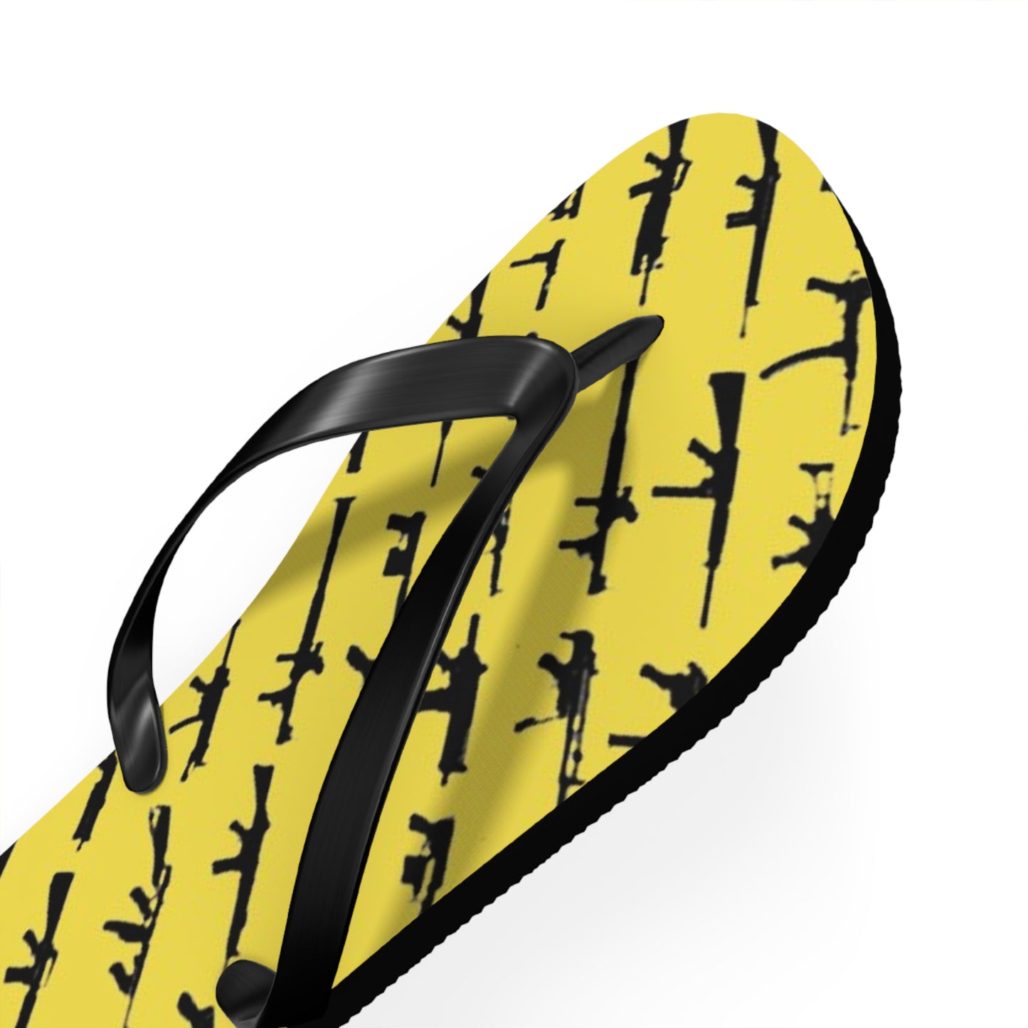 WAVES And SUN Co Sandals Yellow Guns - Flip Flops -Slides Summer Beach BRAND NEW