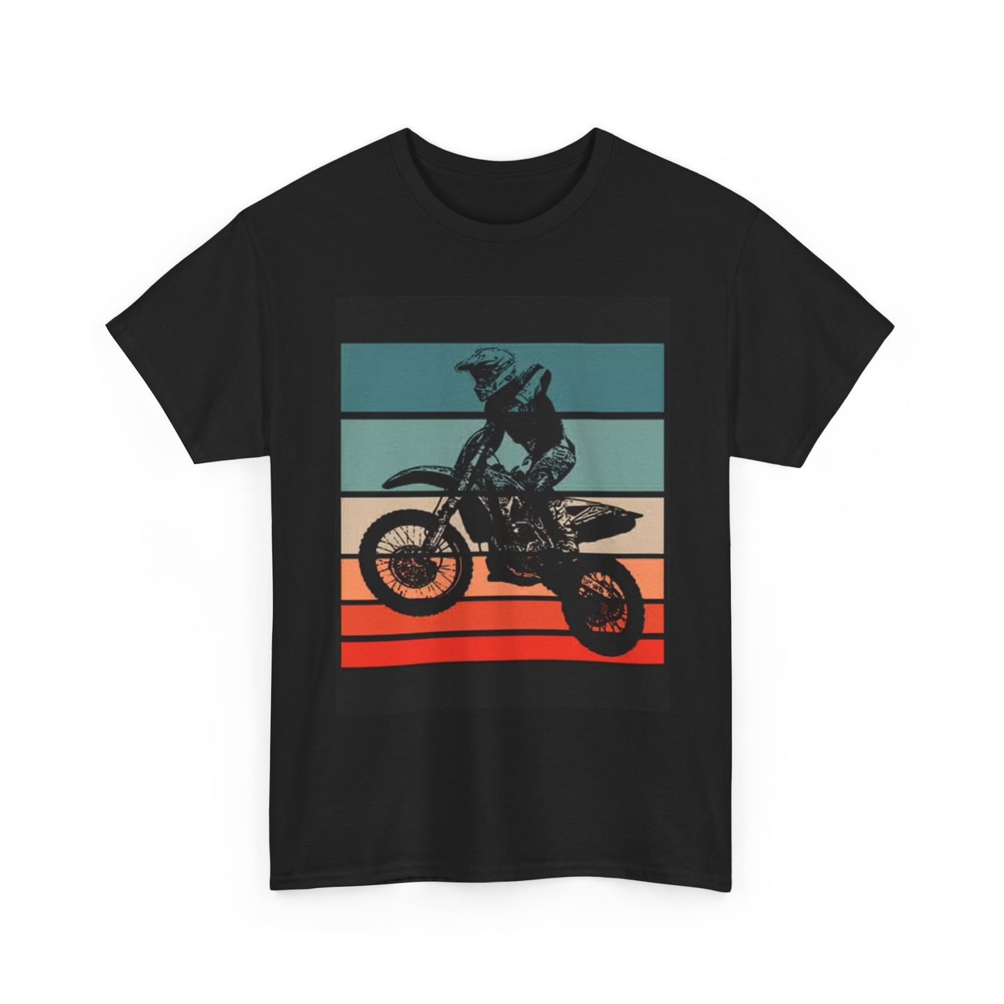 Dirtbike Graphic T Shirt Retro Outdoors Hiking Motocross Unisex Heavy Cotton Tee
