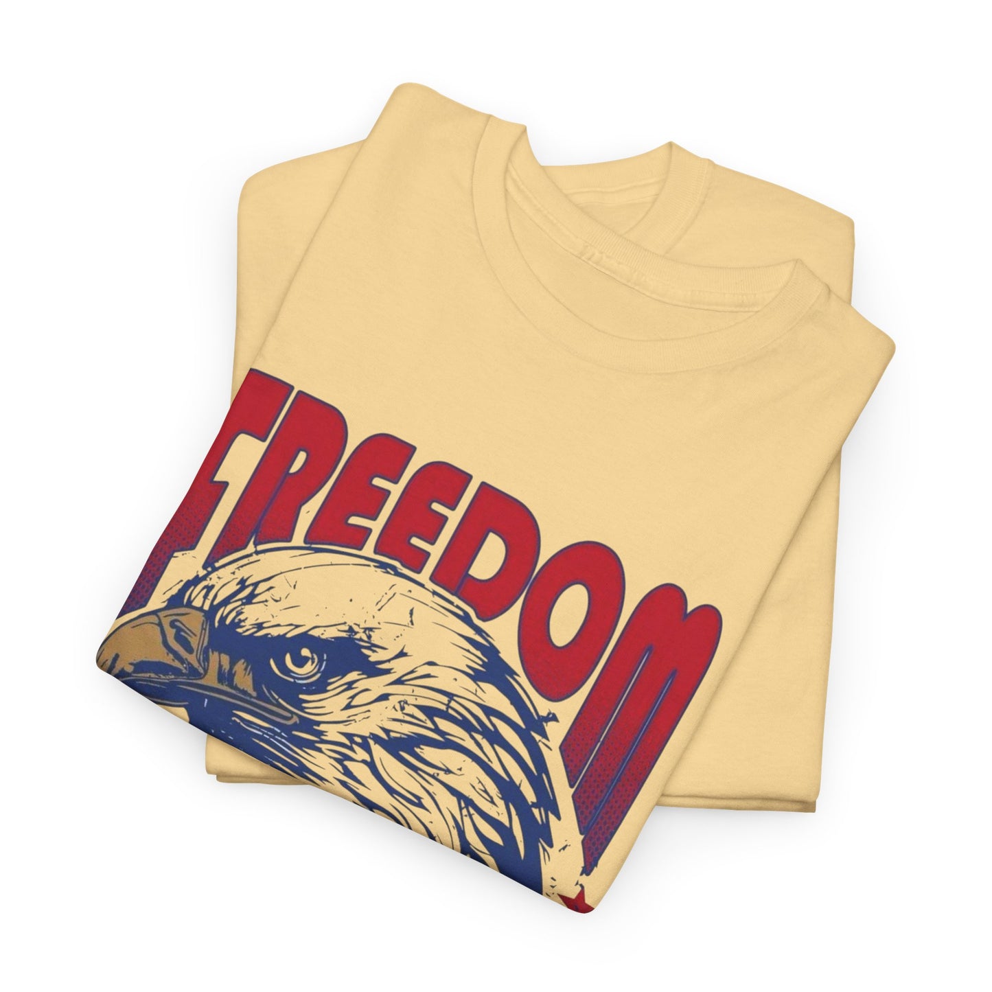 Freedom In Being Bold USA Graphic T Shirt Men's Heavy Cotton Tee