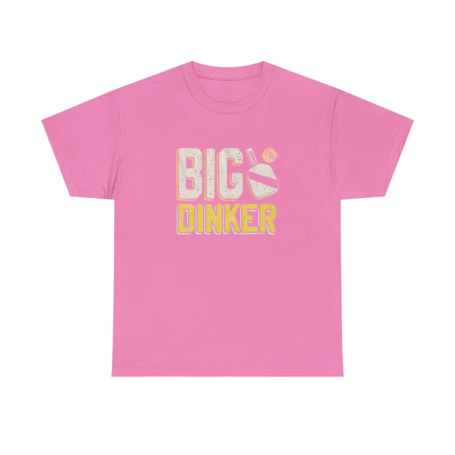 Big Dinker Pickle Ball Graphic T Shirt NEW Unisex Heavy Cotton Tee