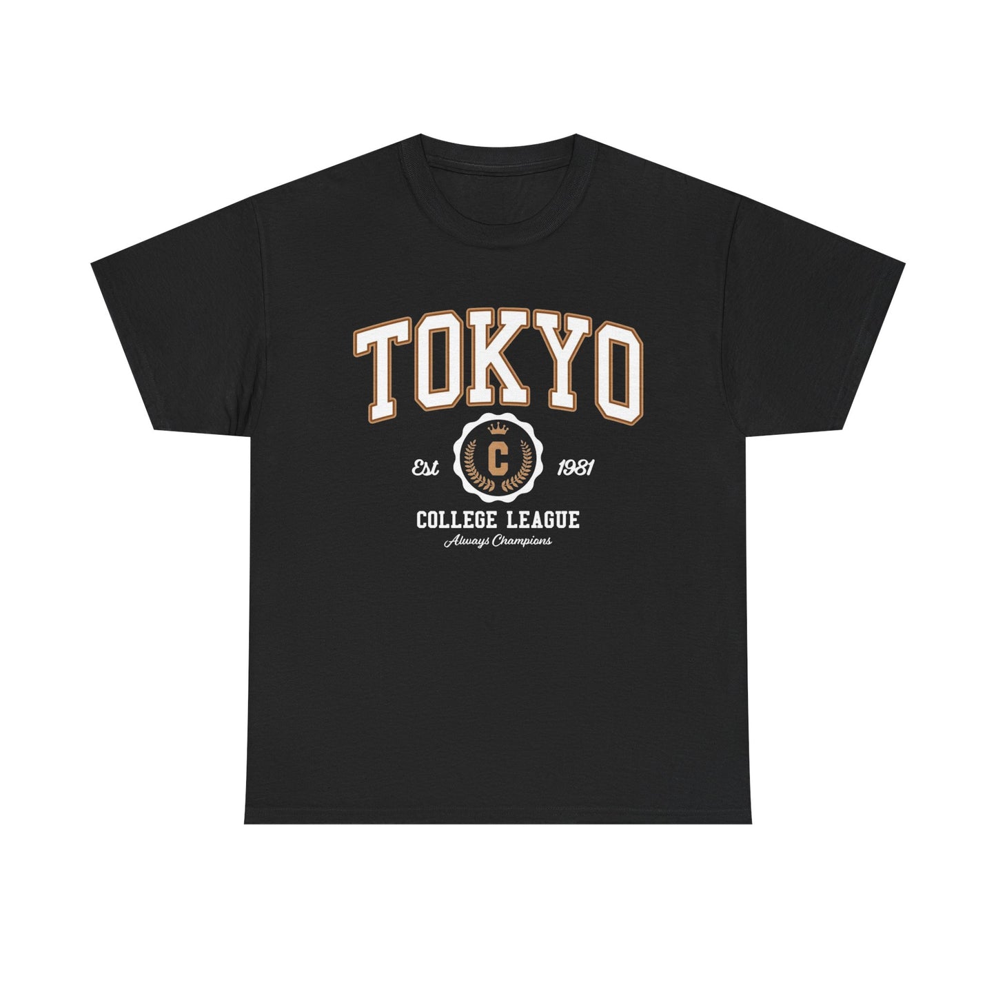 Tokyo Graphic T Shirt Japan BRAND NEW College League Unisex Heavy Cotton Tee