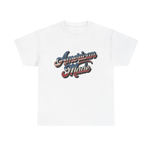 American Made USA Graphic T Shirt Men's Heavy Cotton Tee