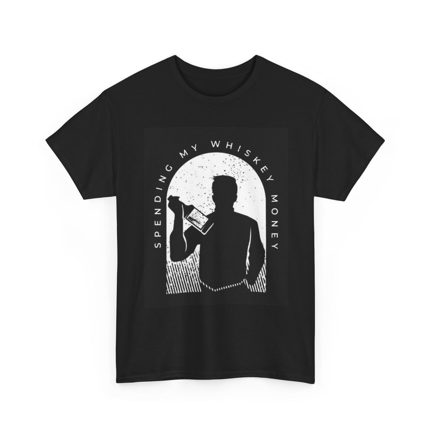Spending My Whiskey Money Funny Shirt Graphic Unisex Heavy Cotton Tee