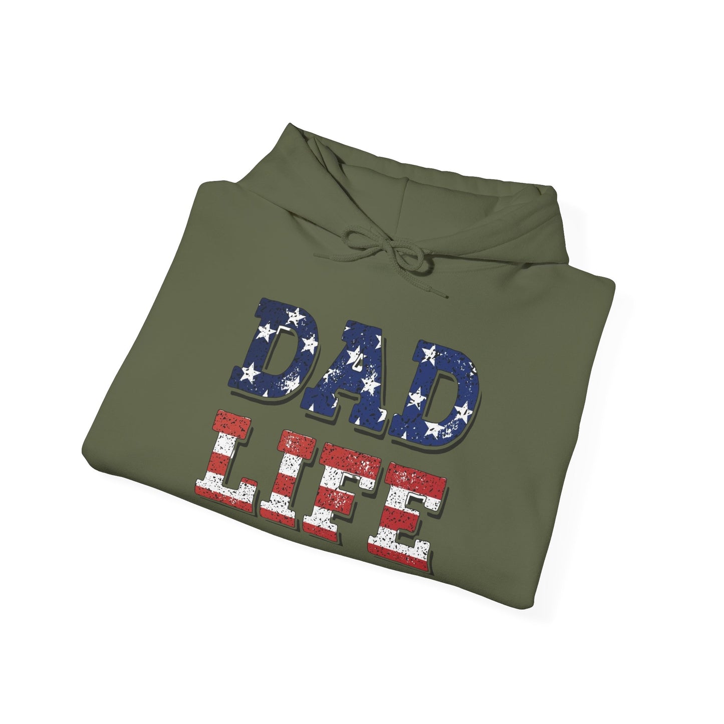 Dad Life USA Graphic Hoodie Men's Heavy Blend™ Hooded Sweatshirt