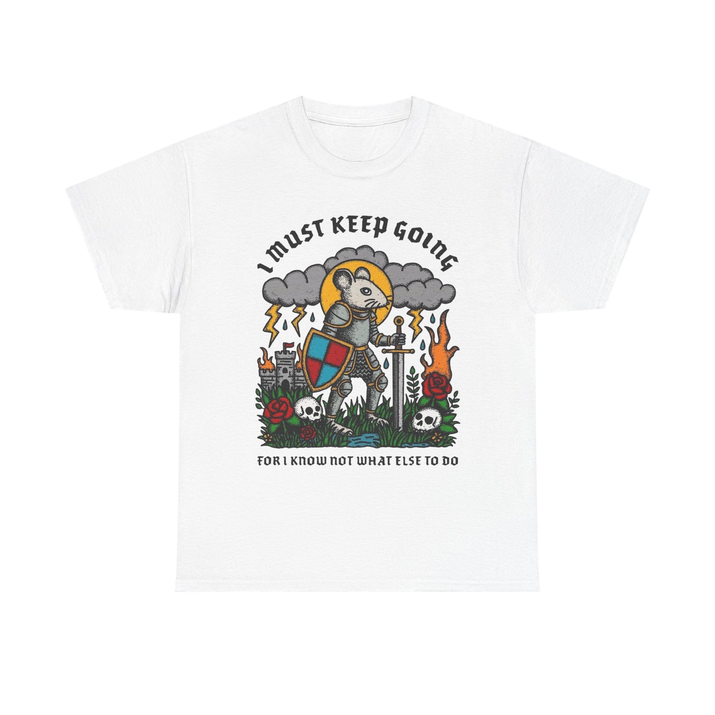 I Must Keep Going Graphic T Shirt NEW ADULT TEE VINTAGE