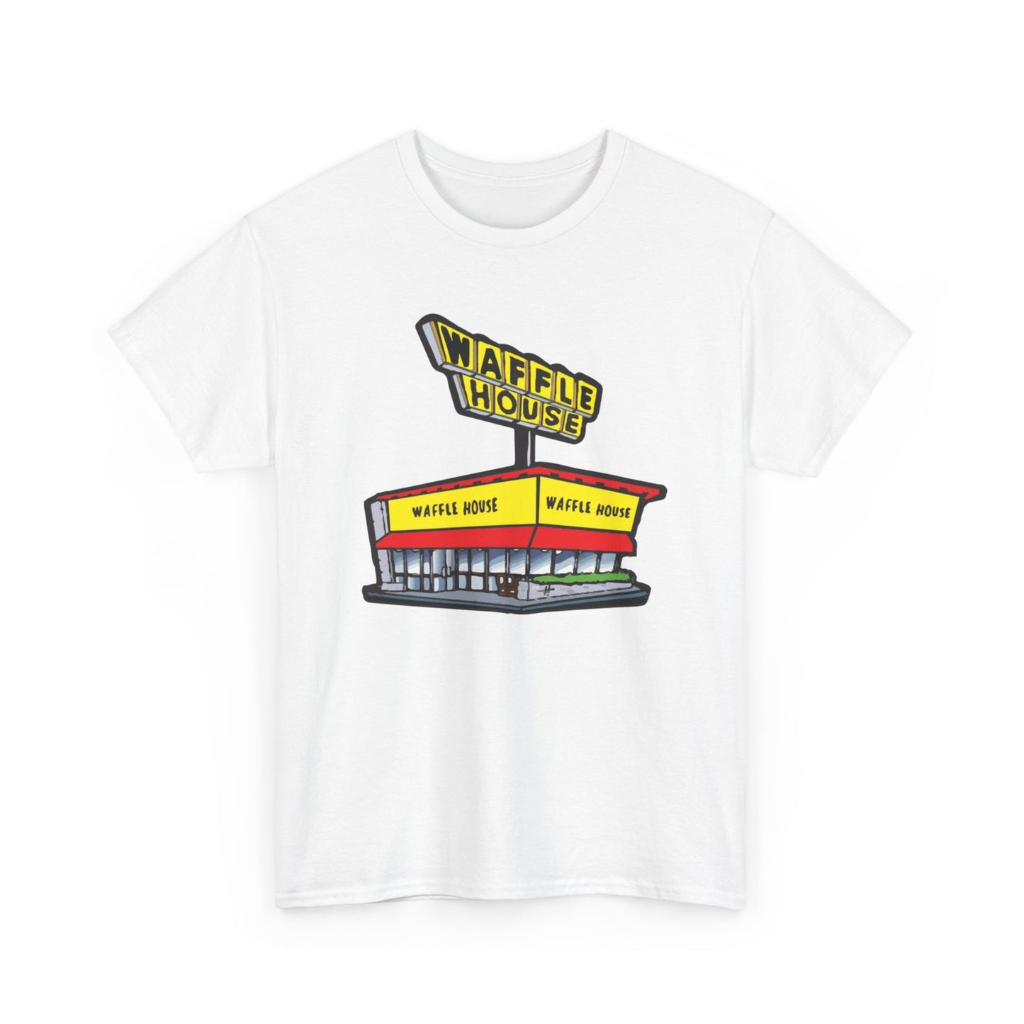 Waffle House Vintage y2k Graphic T Shirt Adult NEW Unisex Heavy Cotton Tee