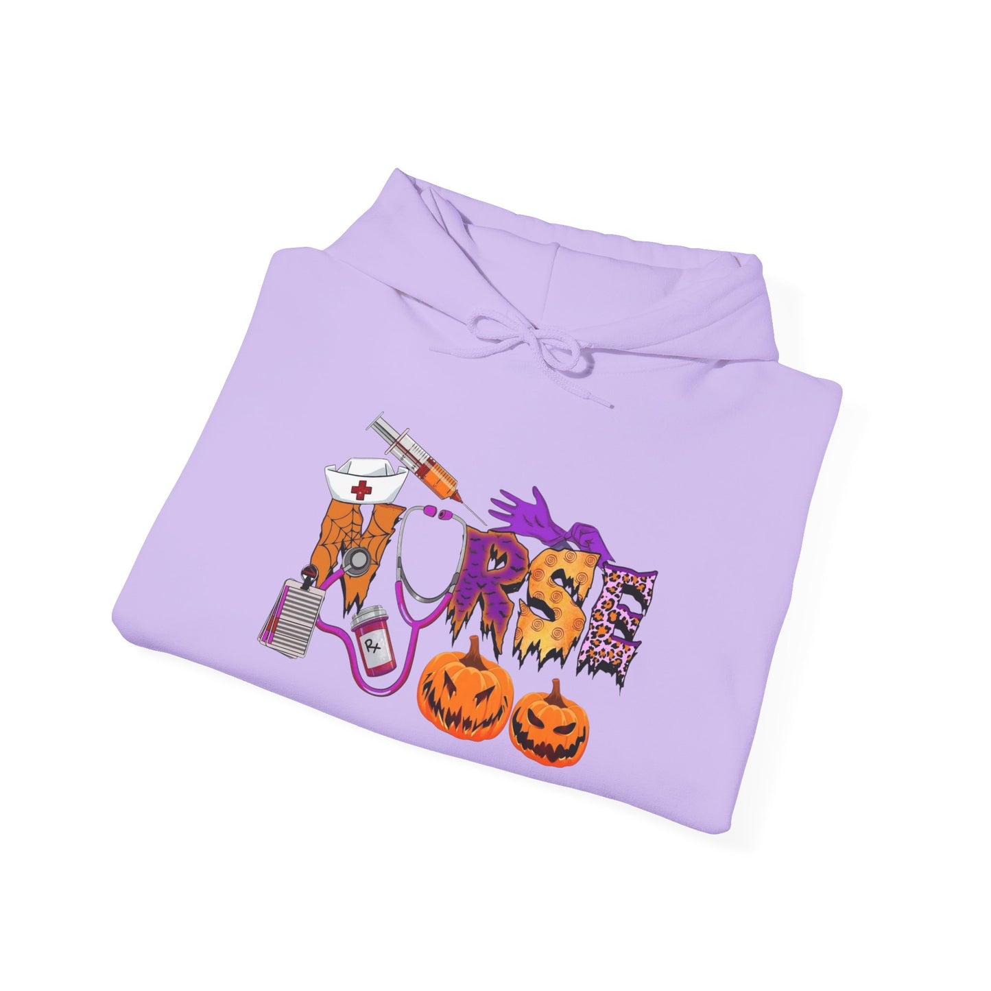 Nurse Halloween Graphic Hoodie Unisex Heavy Blend™ Hooded Sweatshirt