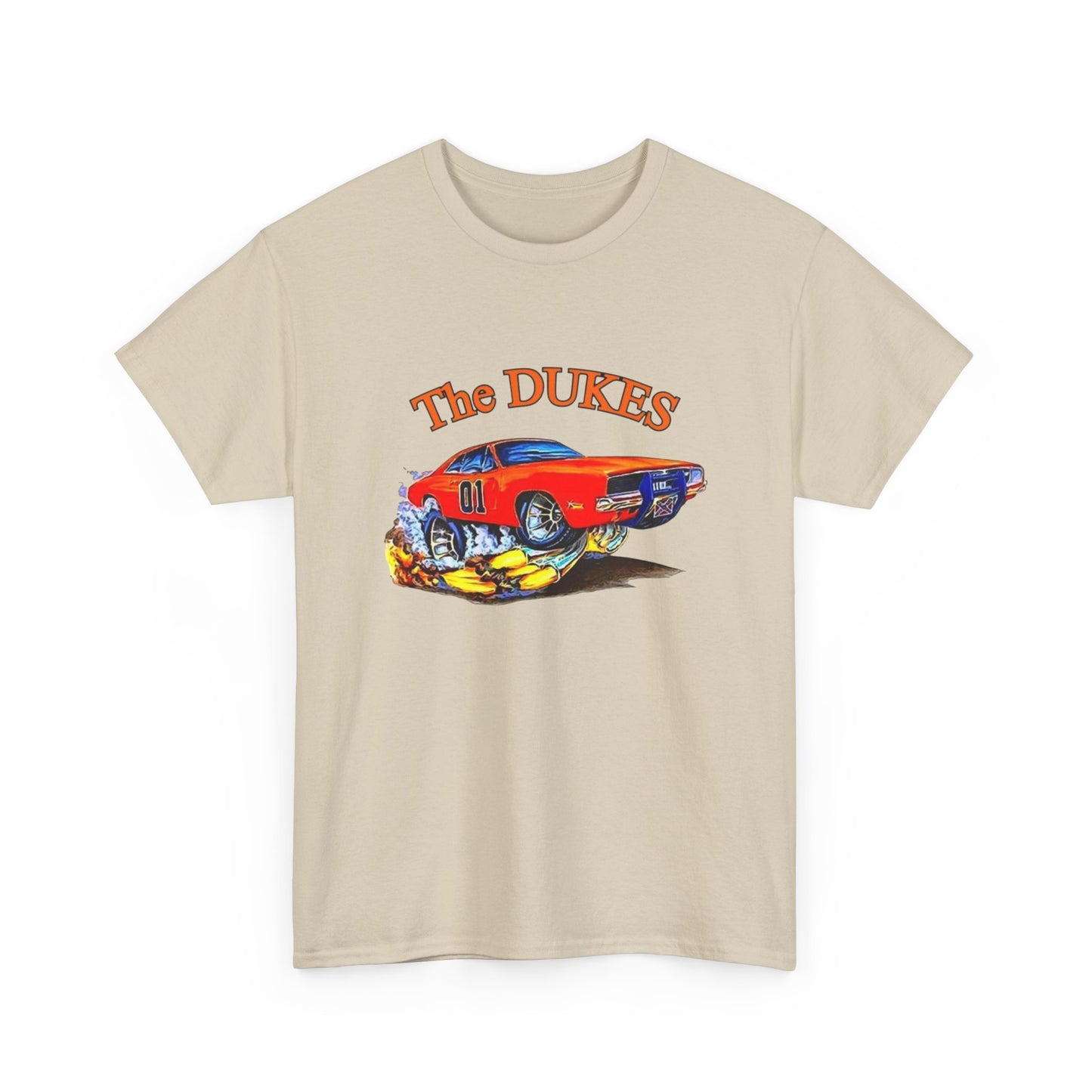 The Dukes Charger Hazzard County Vintage Graphic T Shirt Unisex Heavy Cotton Tee