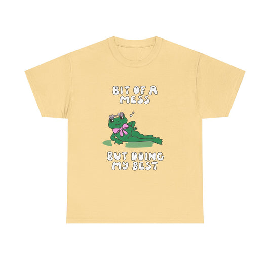 Bit Of A Mess Funny T Shirt S-5XL NEW Unisex Cotton Tee