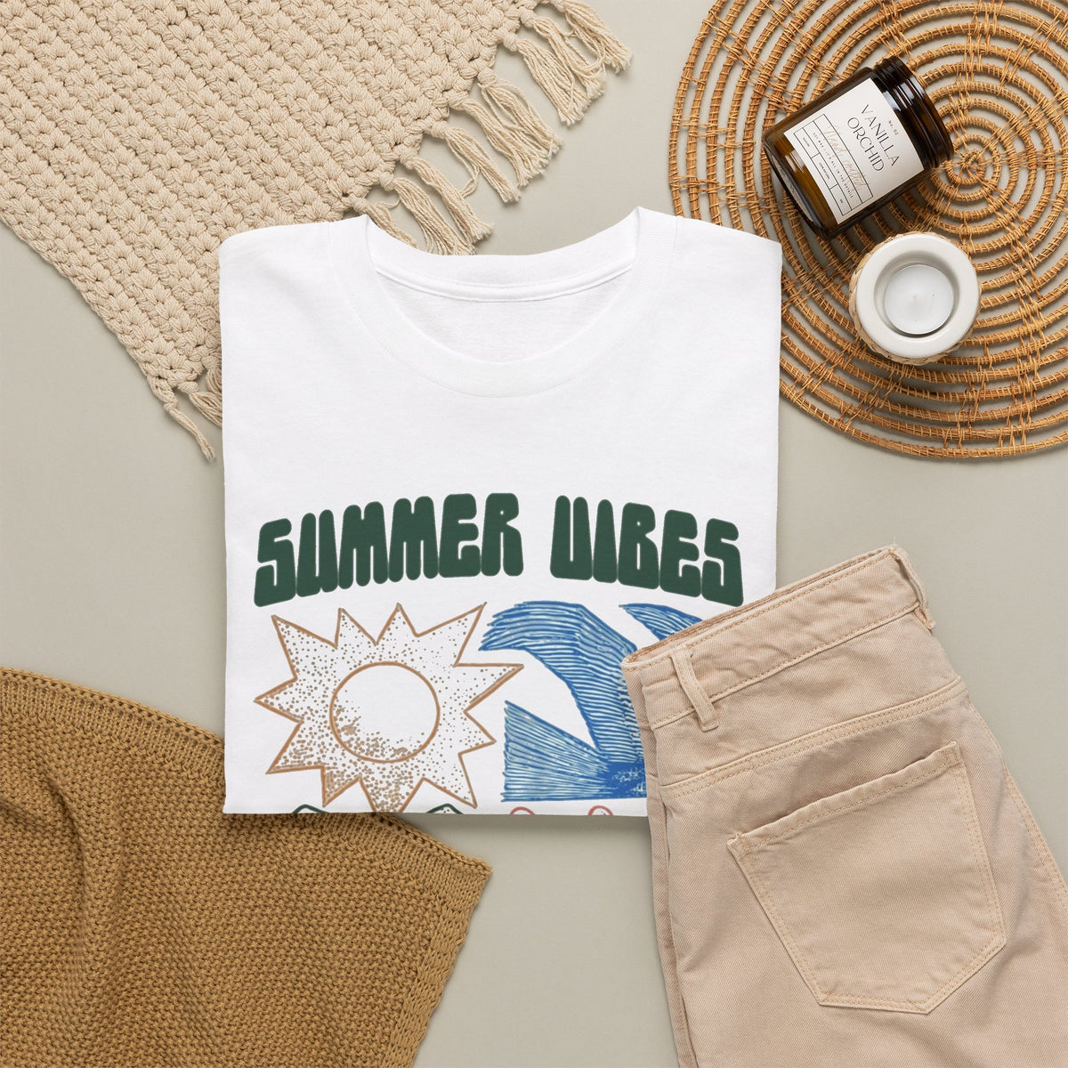 Summer Vibes Sunshine Beach Graphic T-Shirt Men's Graphic Tee