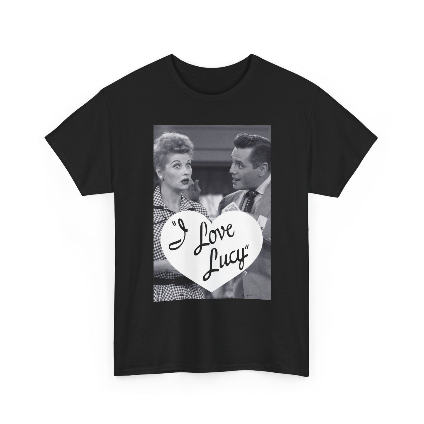 I Love lucy Graphic T Shirt Vintage tv Series Retro Unisex Heavy Cotton Tee