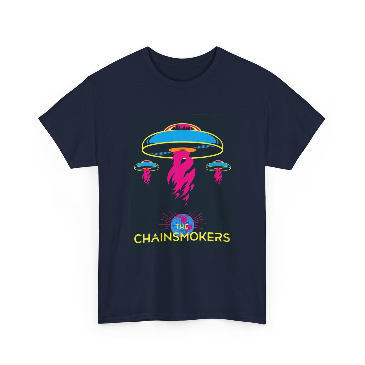 Chainsmokers Tshirt Retro Concert Tour Merch EDM DJ Unisex Heavy Cotton Tee
