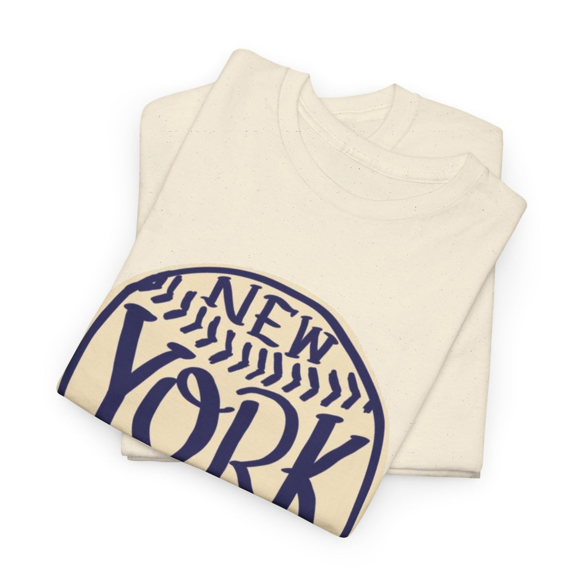 New York Retro Baseball Graphic T Shirt Men's Heavy Cotton Tee