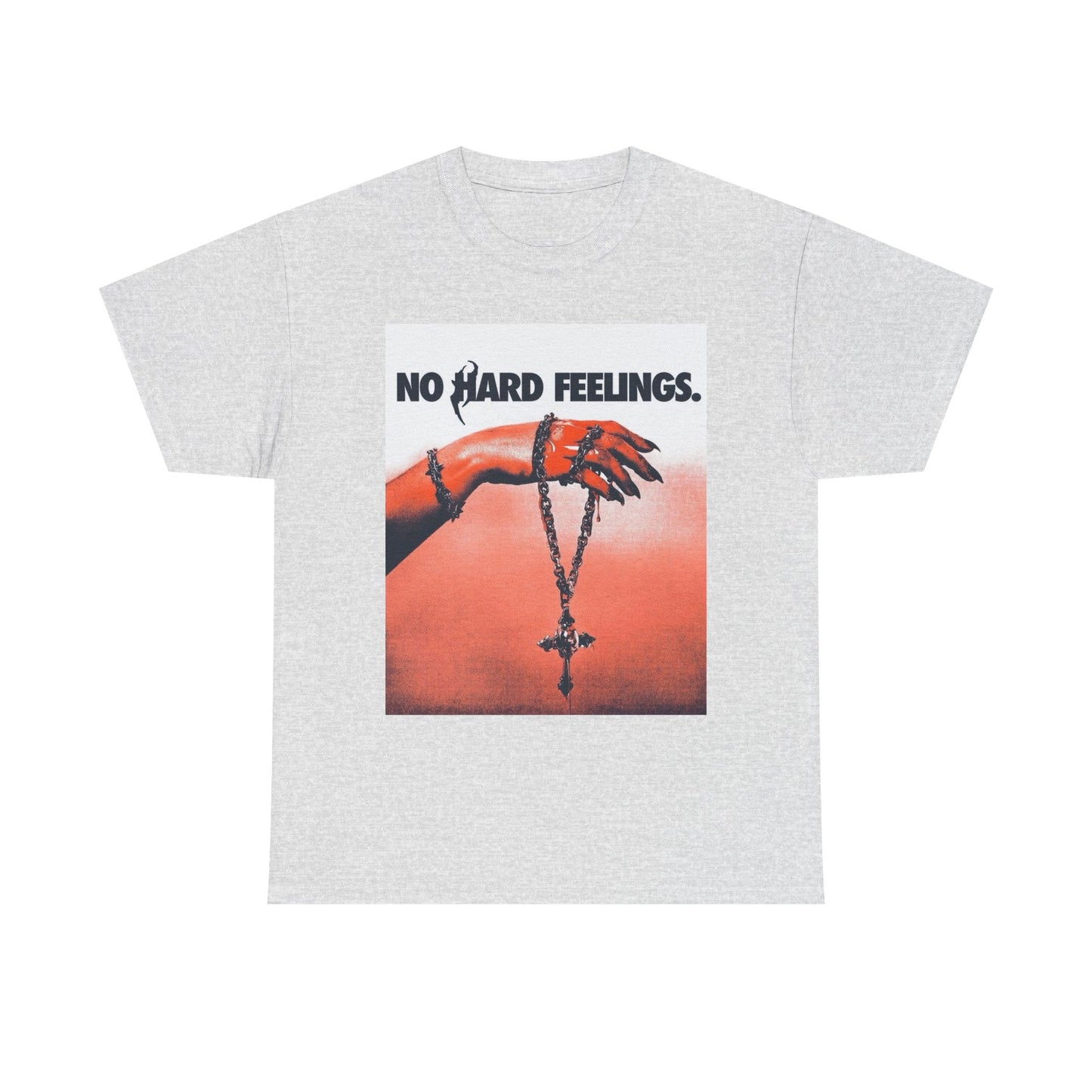 No Hard Feelings Graphic T Shirt NEW Unisex Heavy Cotton Tee