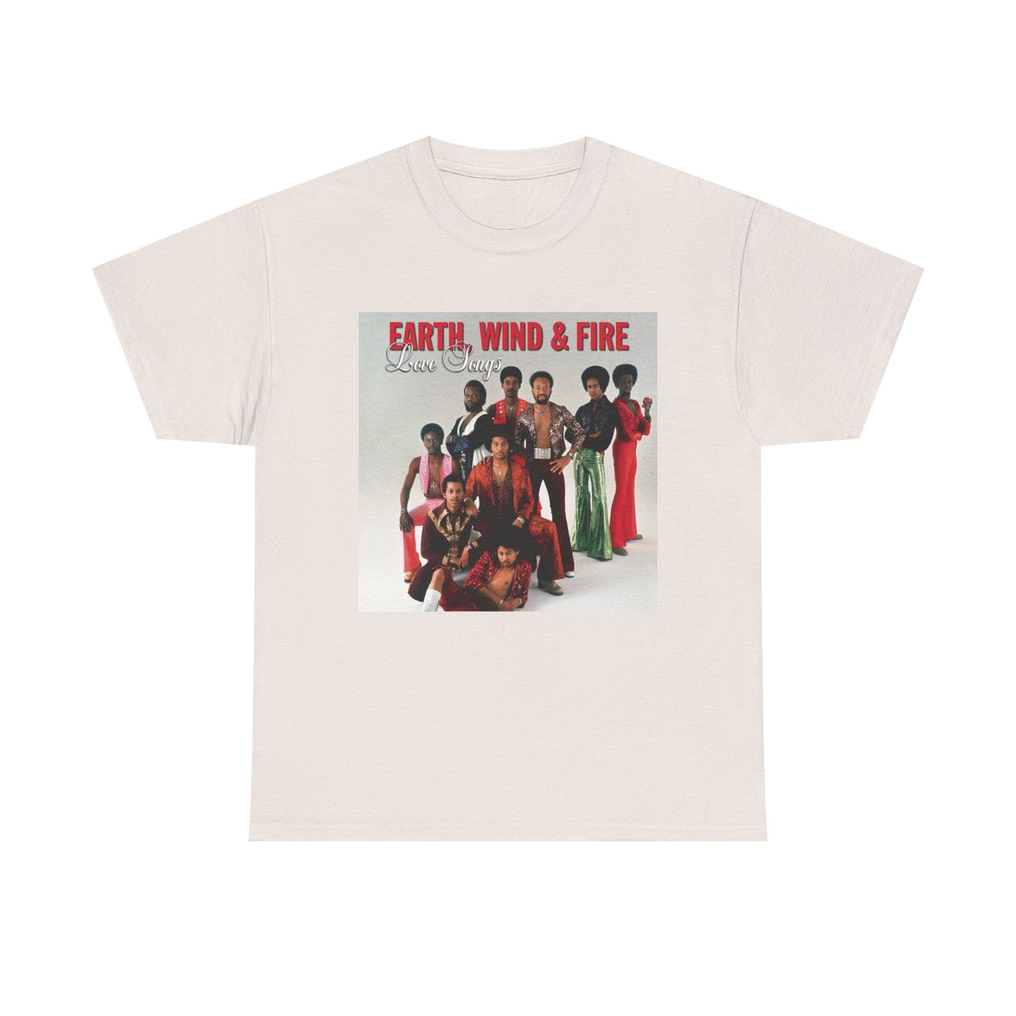 Earth Wind and Fire Tshirt Vintage Poster retro album Unisex Heavy Cotton Tee