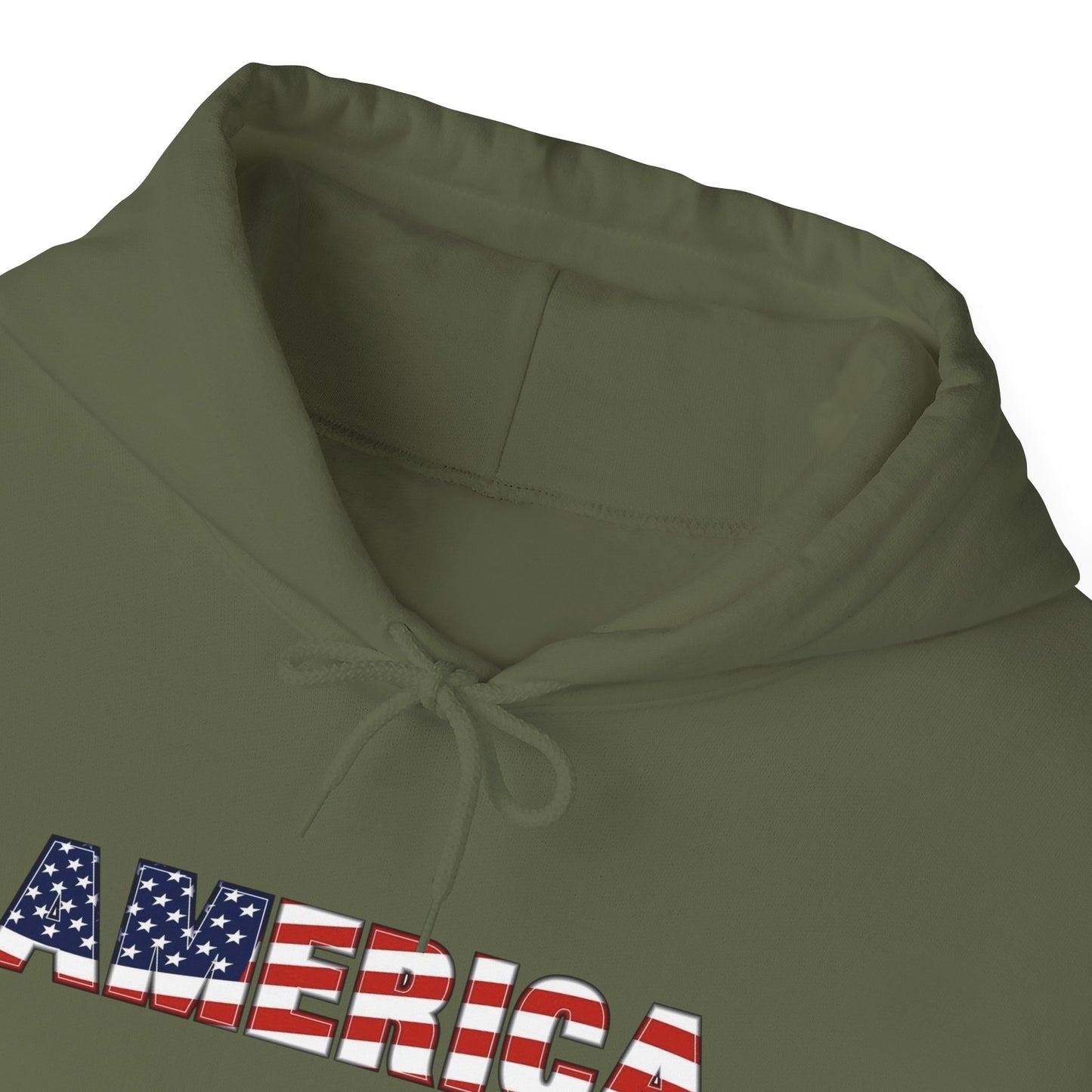 American Flag USA Retro Graphic Hoodie Men's Heavy Blend™ Hooded Sweatshirt