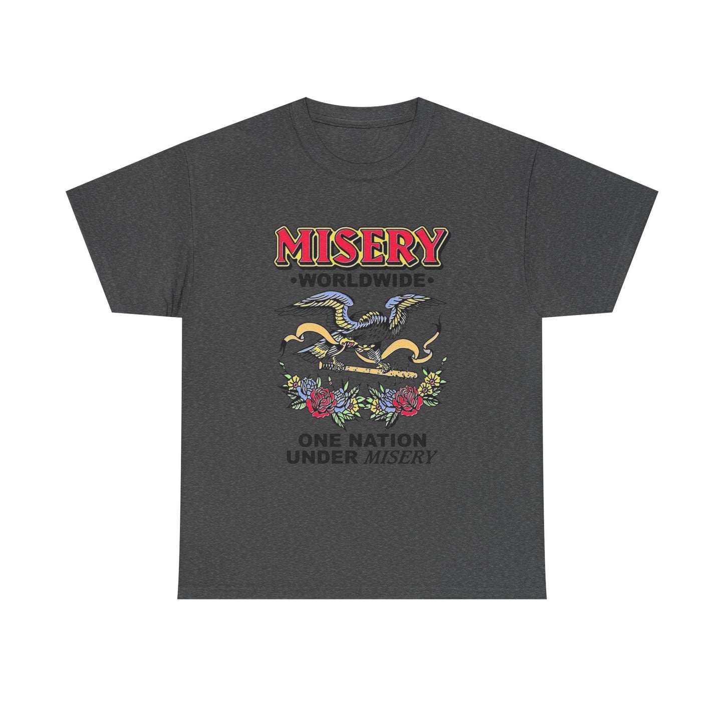 Misery Worldwide Graphic T Shirt Unisex Heavy Cotton Tee