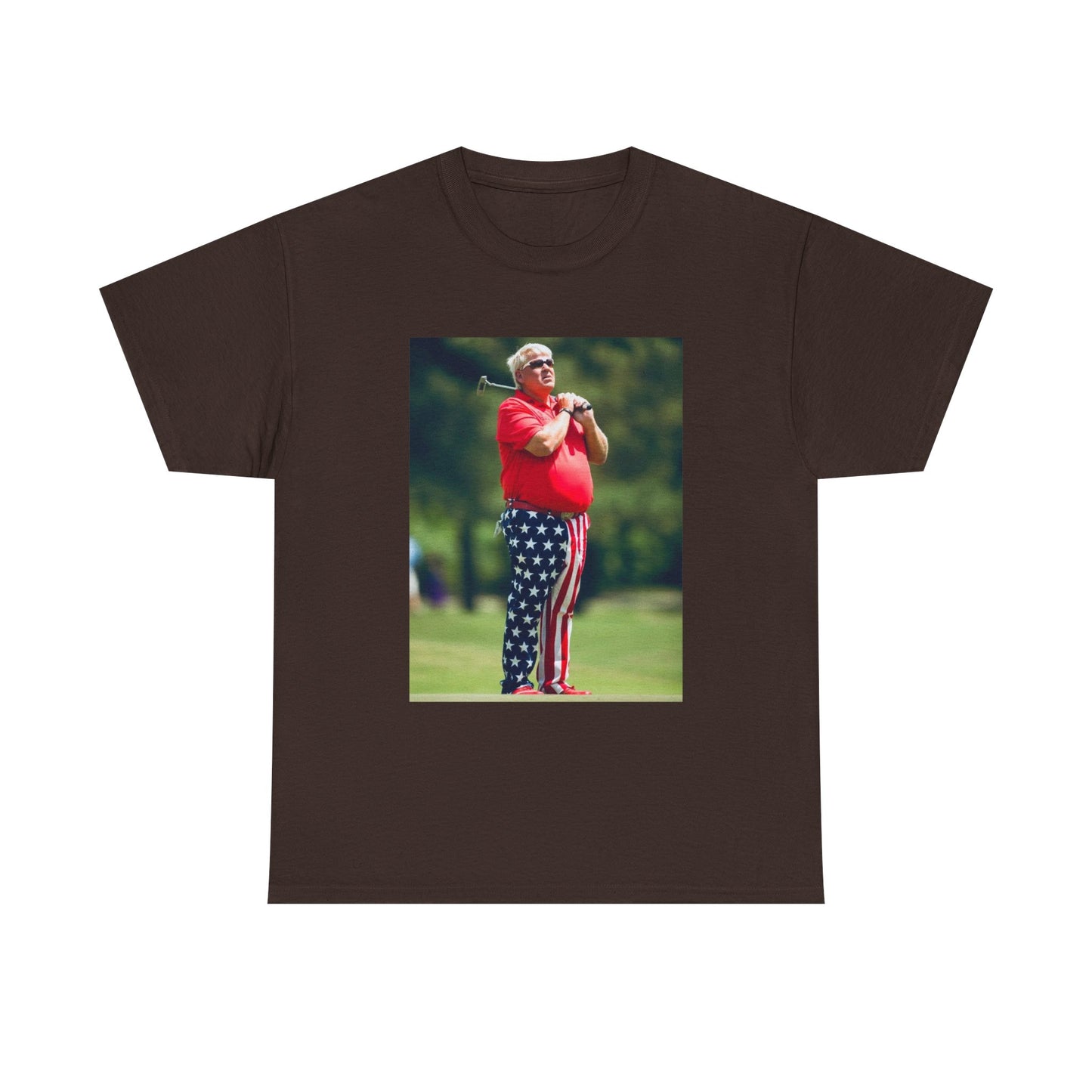 John Daly Tshirt Golf American Flag Masters Tiger woods Unisex Heavy Cotton Tee