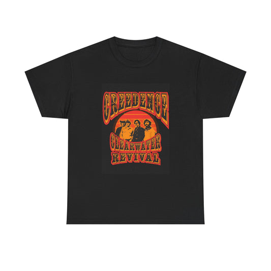 Creedance Clearwater revival T-shirt vintage art rock Unisex Heavy Cotton Tee