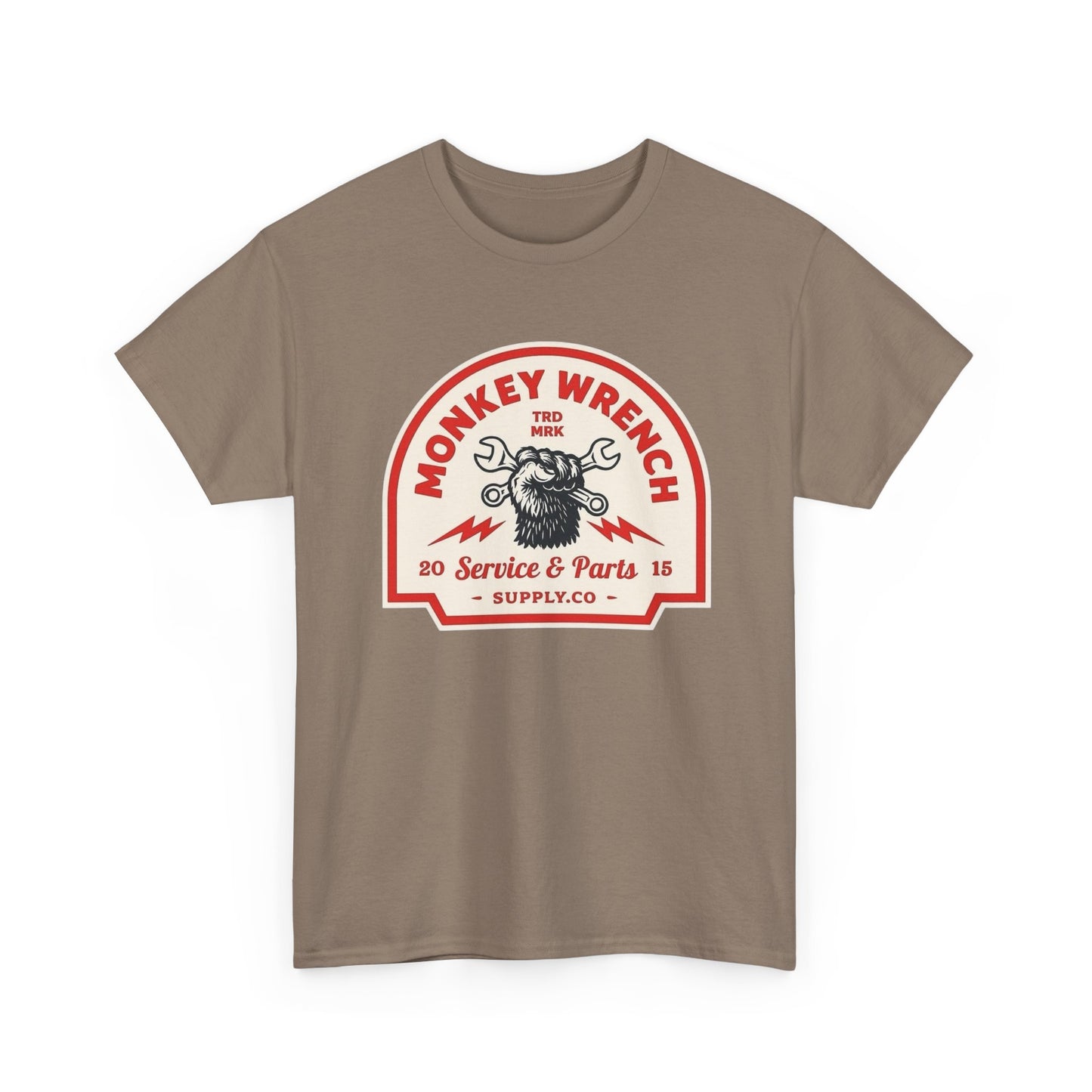 Monkey Wrench Graphic T Shirt Unisex Heavy Cotton Tee