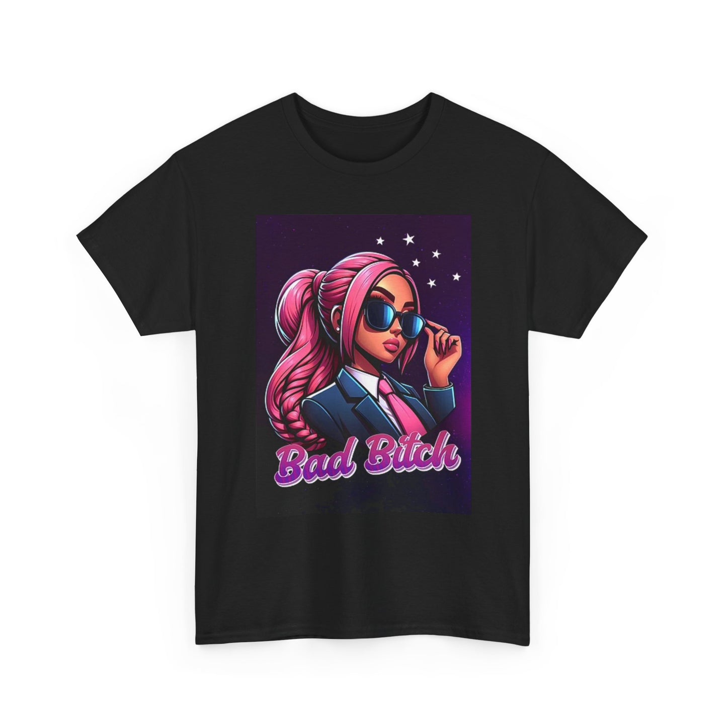 Bad Girl Graphic T Shirt Cartoon Retro Funny Unisex Heavy Cotton Tee