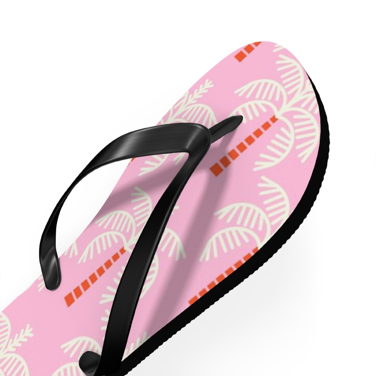Waves And Sun Sandals Pink Palms Summer Flip Flops Slides BRAND NEW