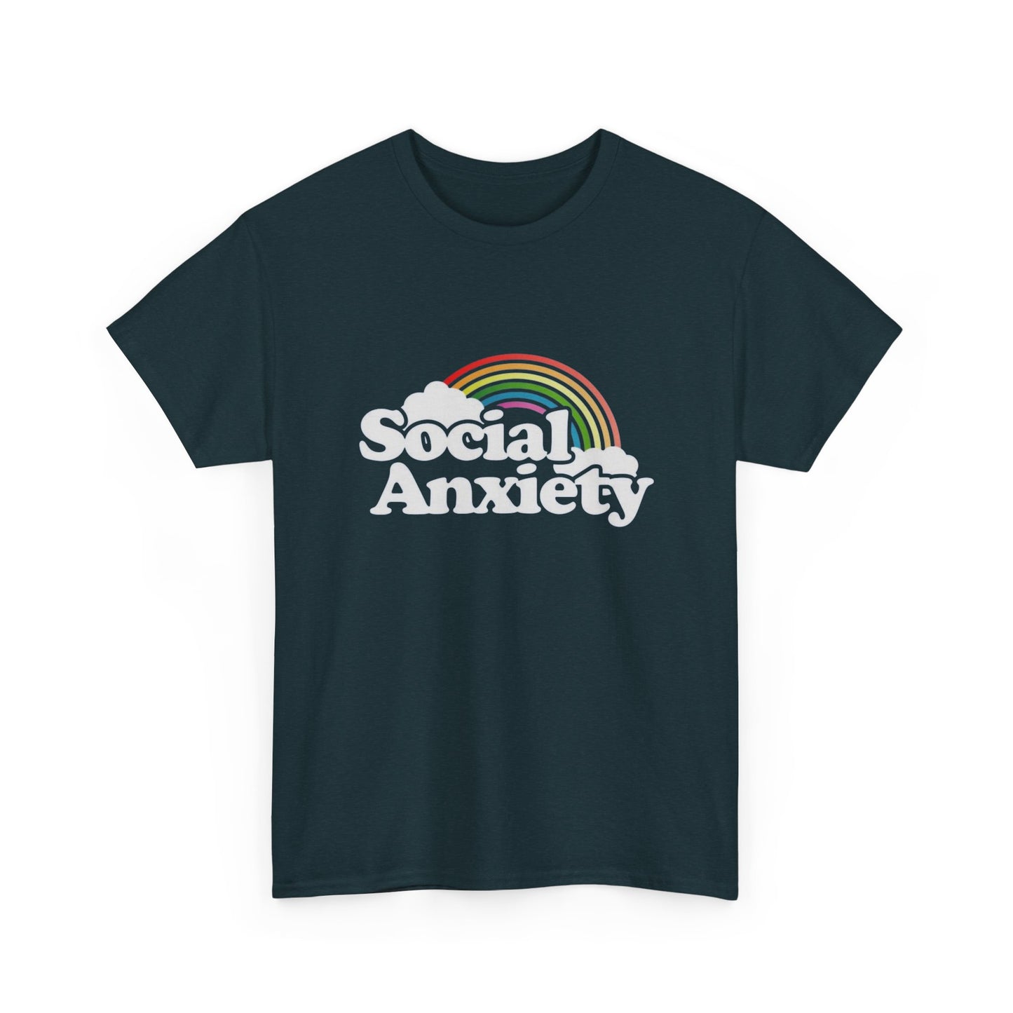 Social Anxiety MULTIPLE COLORS Graphic T Shirt NEW Adult Tee