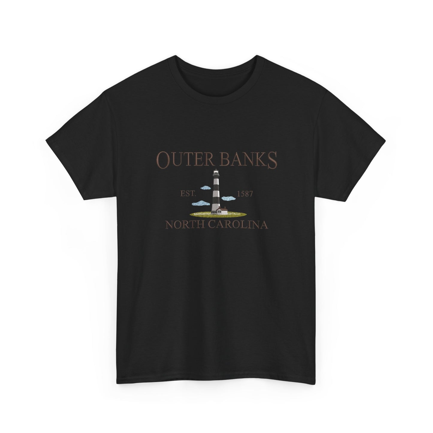 Outer Banks North Carolina Graphic T Shirt NEW Unisex Heavy Cotton Tee