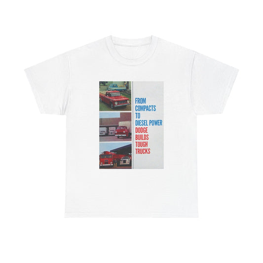 Dodge Trucks Tshirt Vintage Logo 90s Retro Mopar Unisex Heavy Cotton Tee Catalog