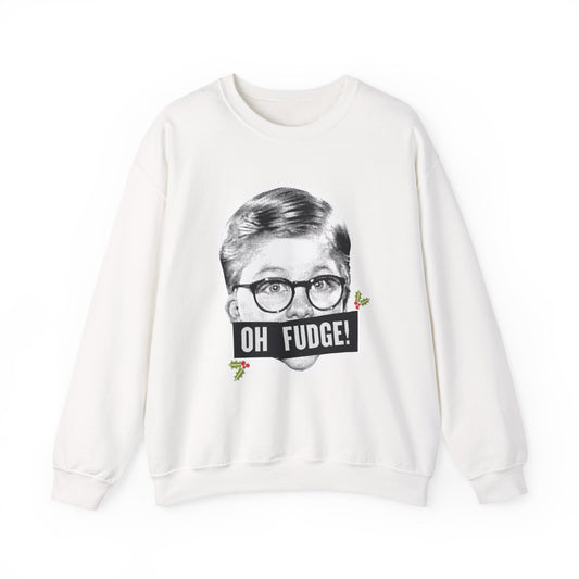 A Christmas Story Oh Fudge Funny Sweater NEW Heavy Blend™ Crewneck Sweatshirt