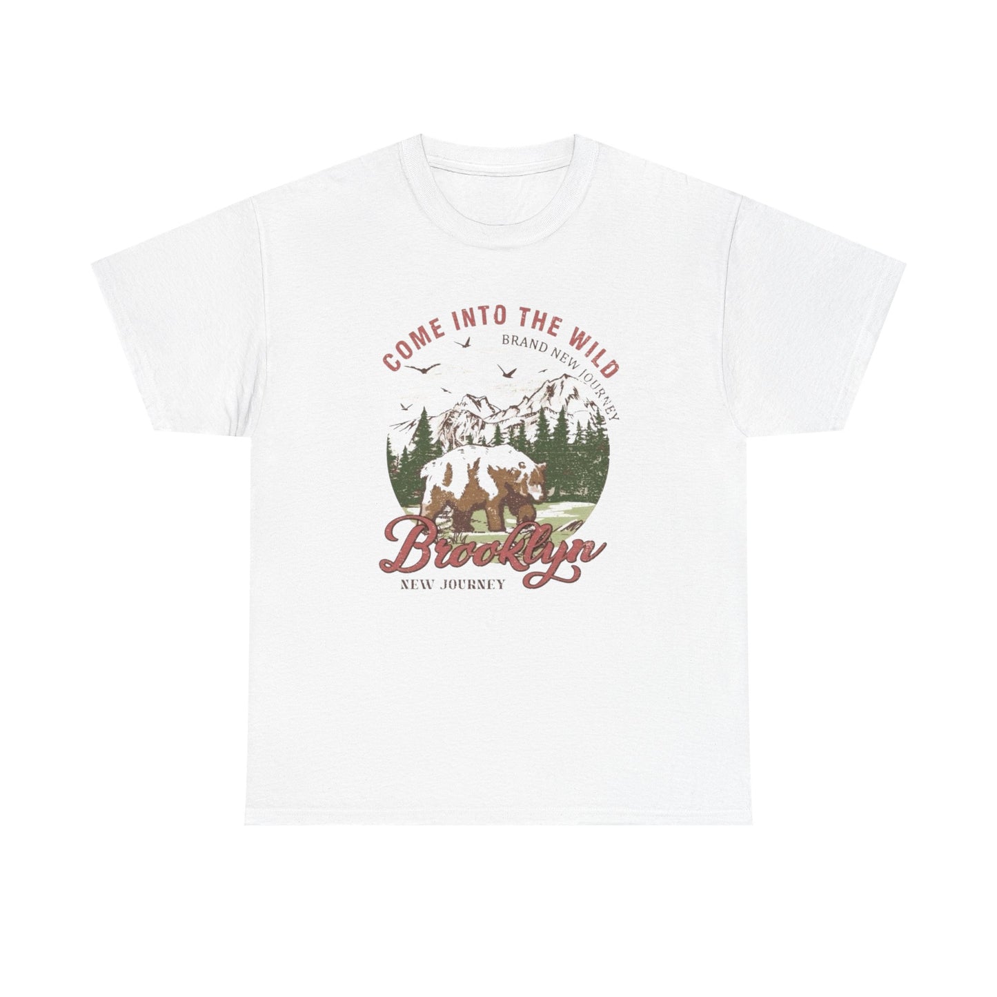 Come Into The Wild Graphic T Shirt Unisex Heavy Cotton Tee