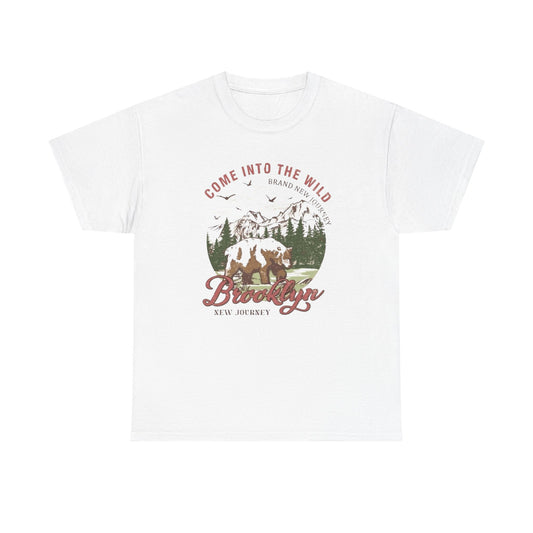 Come Into The Wild Graphic T Shirt Unisex Heavy Cotton Tee