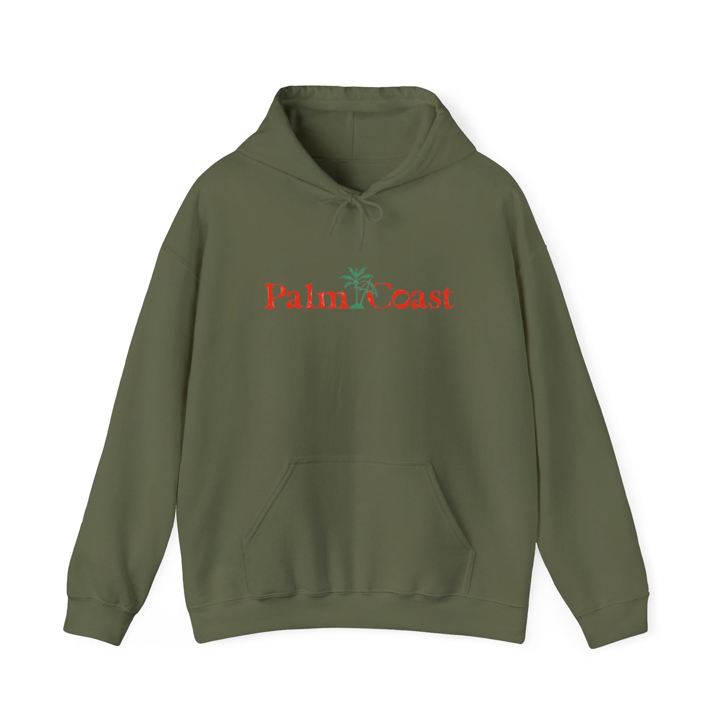 Palm Coast Graphic Hoodie Heavy Blend Sweatshirt NEW