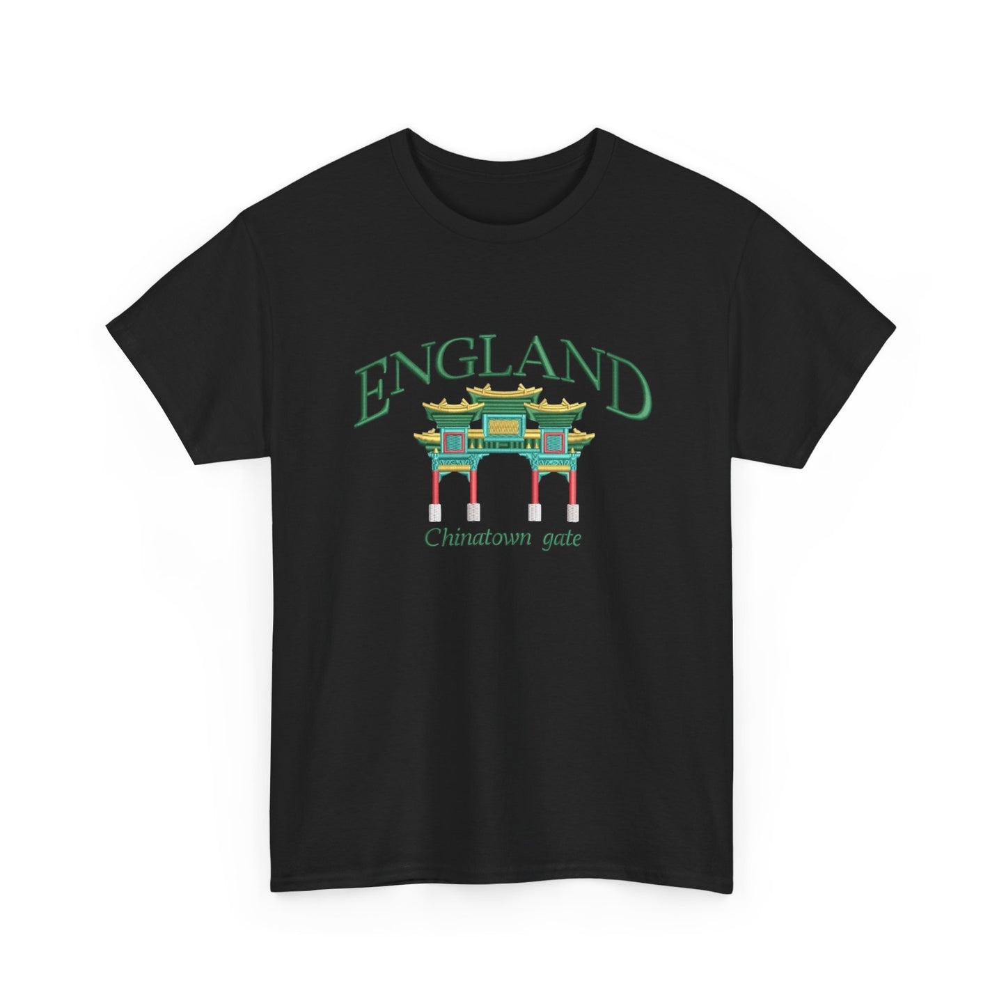 England China Town Gate Graphic T Shirt NEW Unisex Heavy Cotton Tee