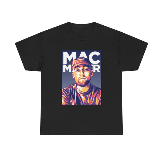 Mac Miller Tshirt Neon Graphic Trippy Rap classic art Unisex Heavy Cotton Tee