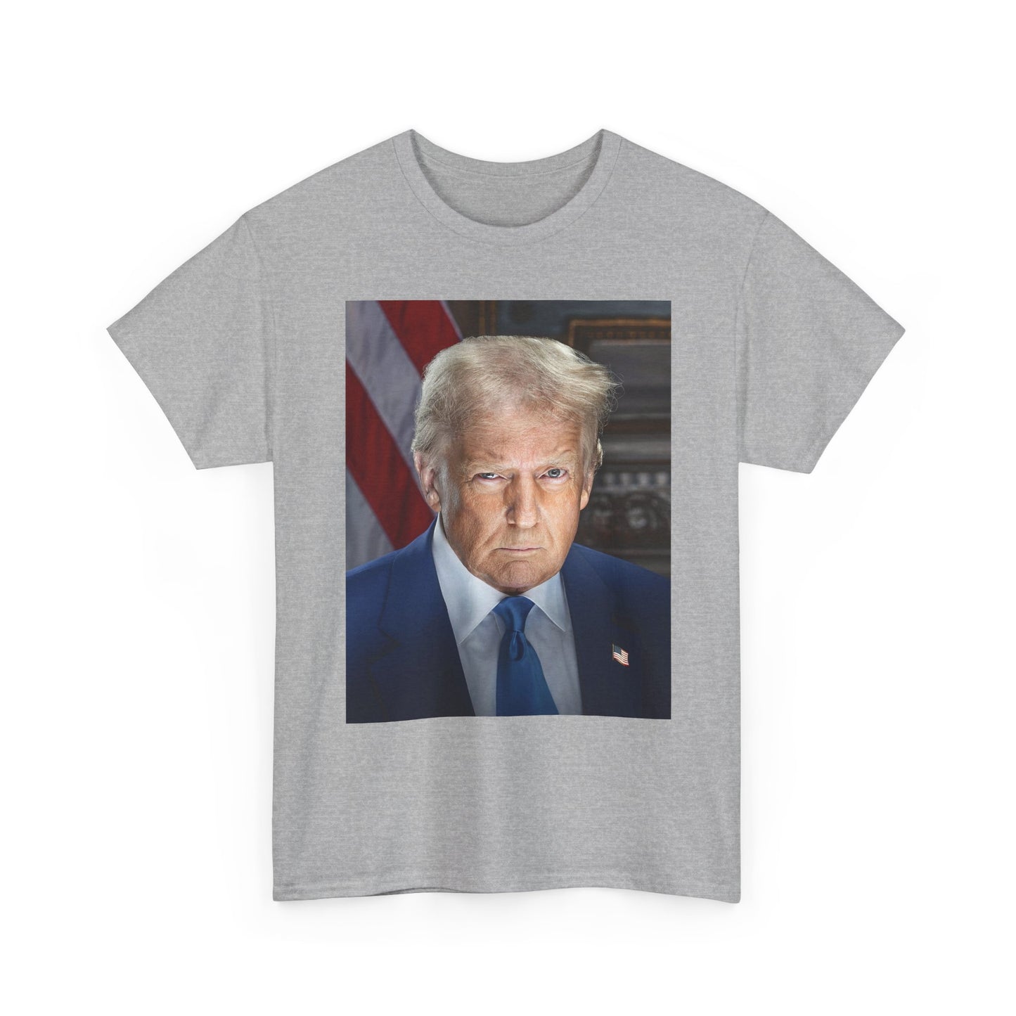 Trump Graphic T Shirt Portrait Unisex Heavy Cotton Tee USA SELLER