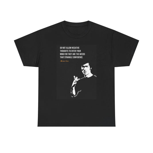 Bruce Lee T Shirt Vintage Quotes Motivation Graphic Unisex Heavy Cotton Tee