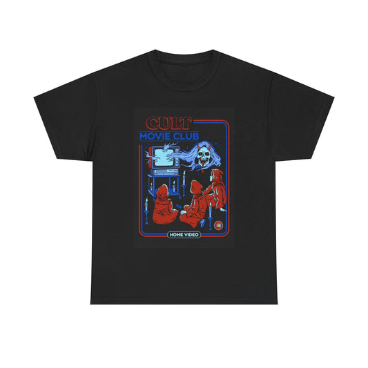Cult Movie Tshirt Horror Art Blockbuster Funny Scary Unisex Heavy Cotton Tee